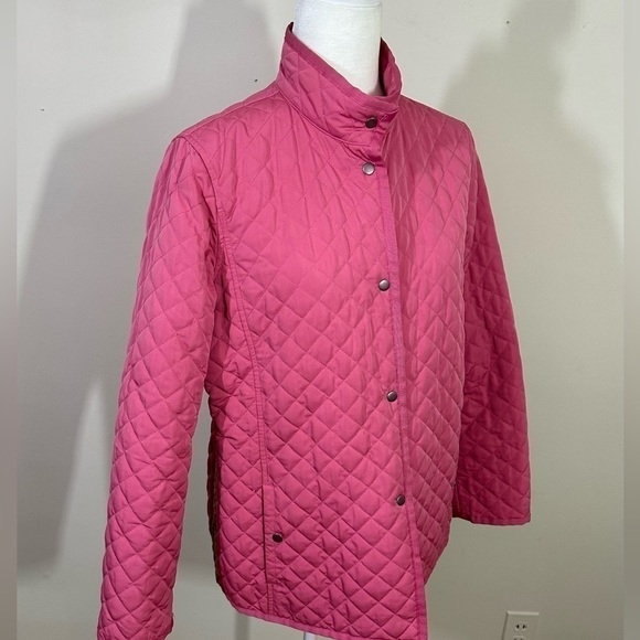 Sigurd Olsen sport sz sm quilted lightweight jacket in deep pink, lt pink - Picture 4 of 13